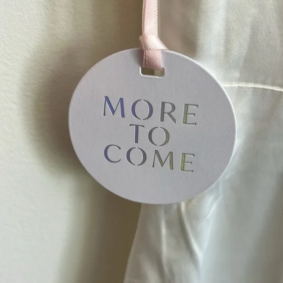 MORE TO COME Bella Off‎ Shoulder Dress in White dance bride bachelorette NWT - Picture 7 of 10